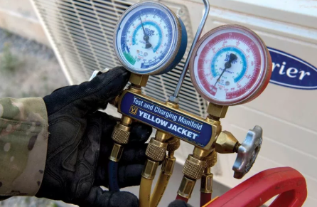 Industrial compressor discharge and separator system