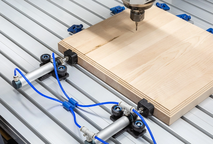 Pneumatic clamp system